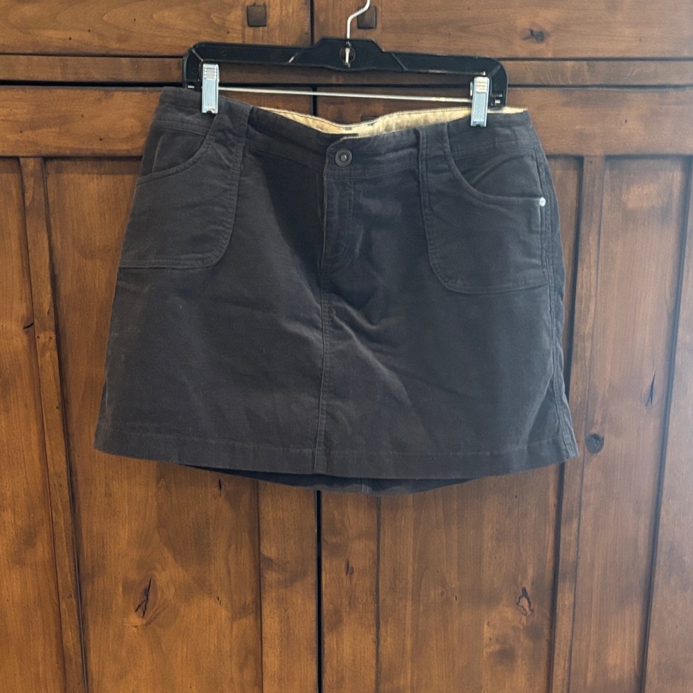 Kuhl Grey Corduroy Hiking Skirt